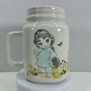 Disney Store Animators Collection Mason Jar Ceramic Mug Sketch